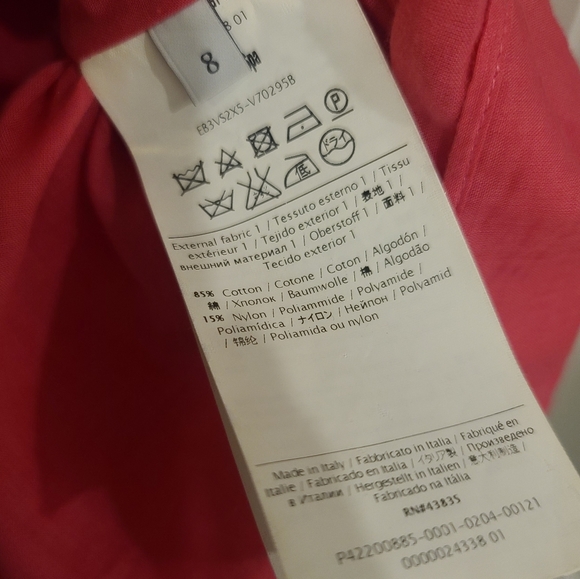 Authentic Valentino pink dress with geometric design - Picture 4 of 5